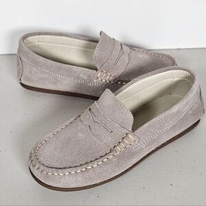 Childrenchic Sam Grey Kids Slip On Loafers Driving Style Size 30/US 13 Like New